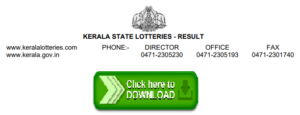 Download Kerala State Lotteries Result
